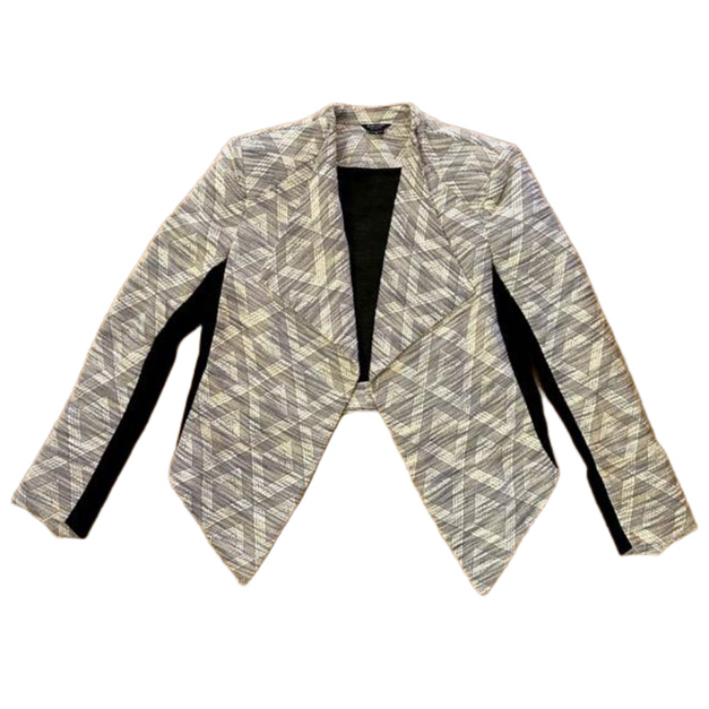 Marciano Los Angeles Jacquard Tapestry Drape Blazer Jacket Size M Button Cuff